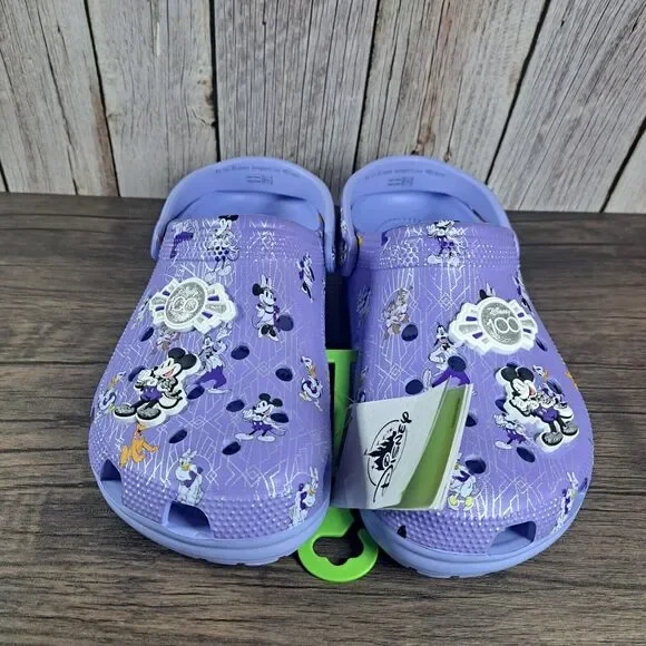 Crocs Disney 100 Years Of Wonders Platinum Edition Purple Mens 10 Women's 12 NWT - Picture 2 of 10